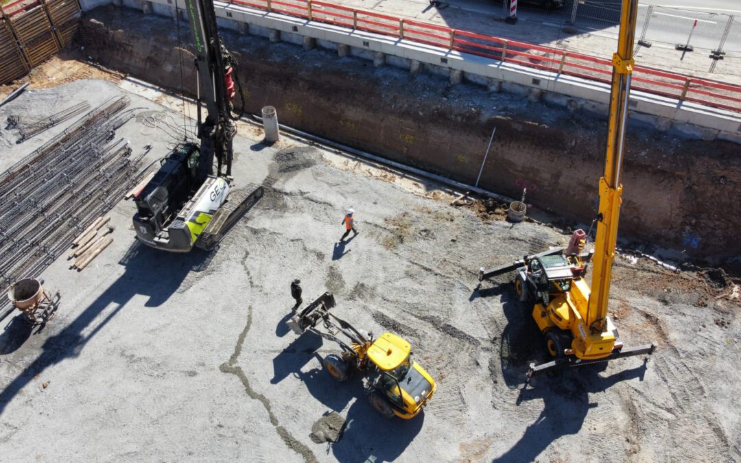 Energiepfähle in Stuttgart-Feuerbach