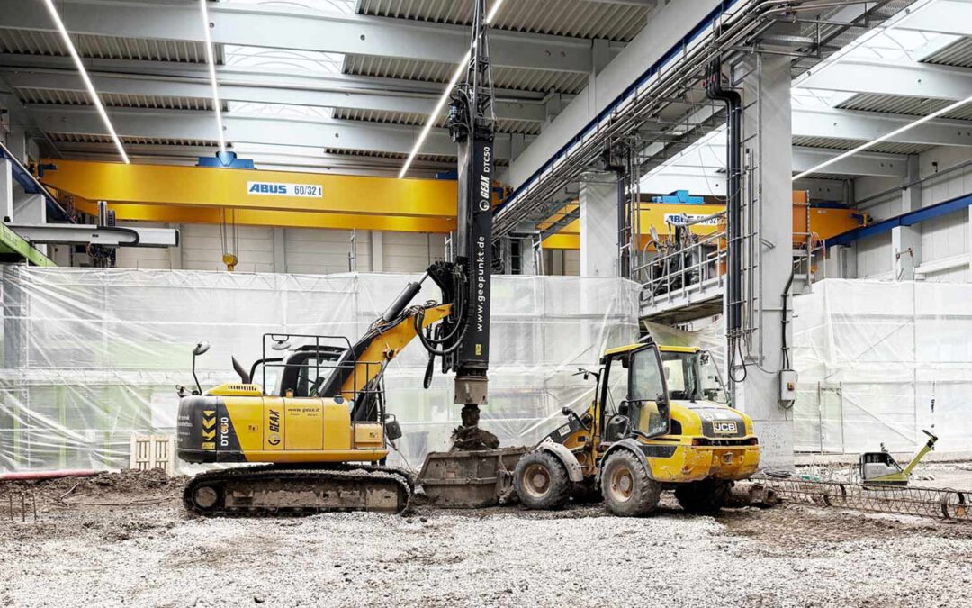 Urbach – Gründungsarbeiten Gewerbehalle