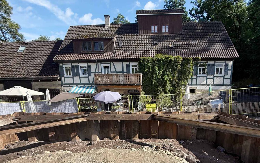 Eselsmühle Leinfelden – Verbauarbeiten